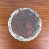 Vintage German brutalist studio mushroom vase by Gerhard Liebenthron, 1970s.