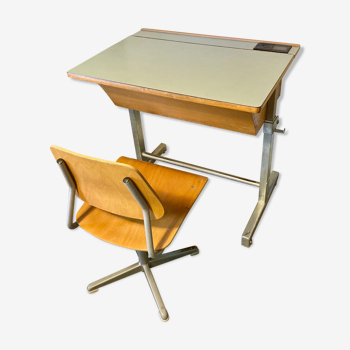 Swiss desk schoolboy and chair