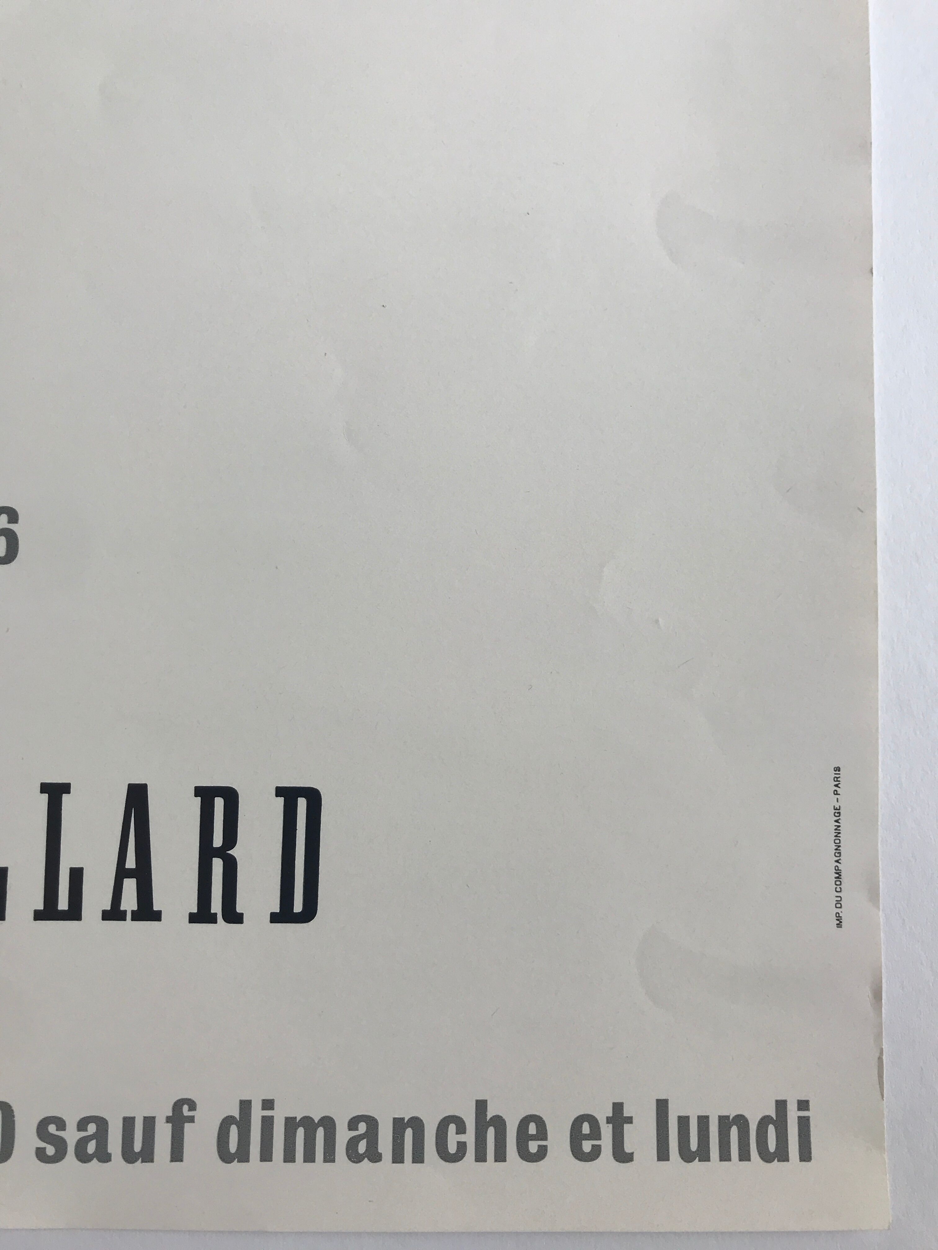 Original poster by Harold EDGERTON, Galerie Agathe Gaillard, 1976