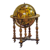 Bar, globe terrestre, signes du zodiaque , années 70