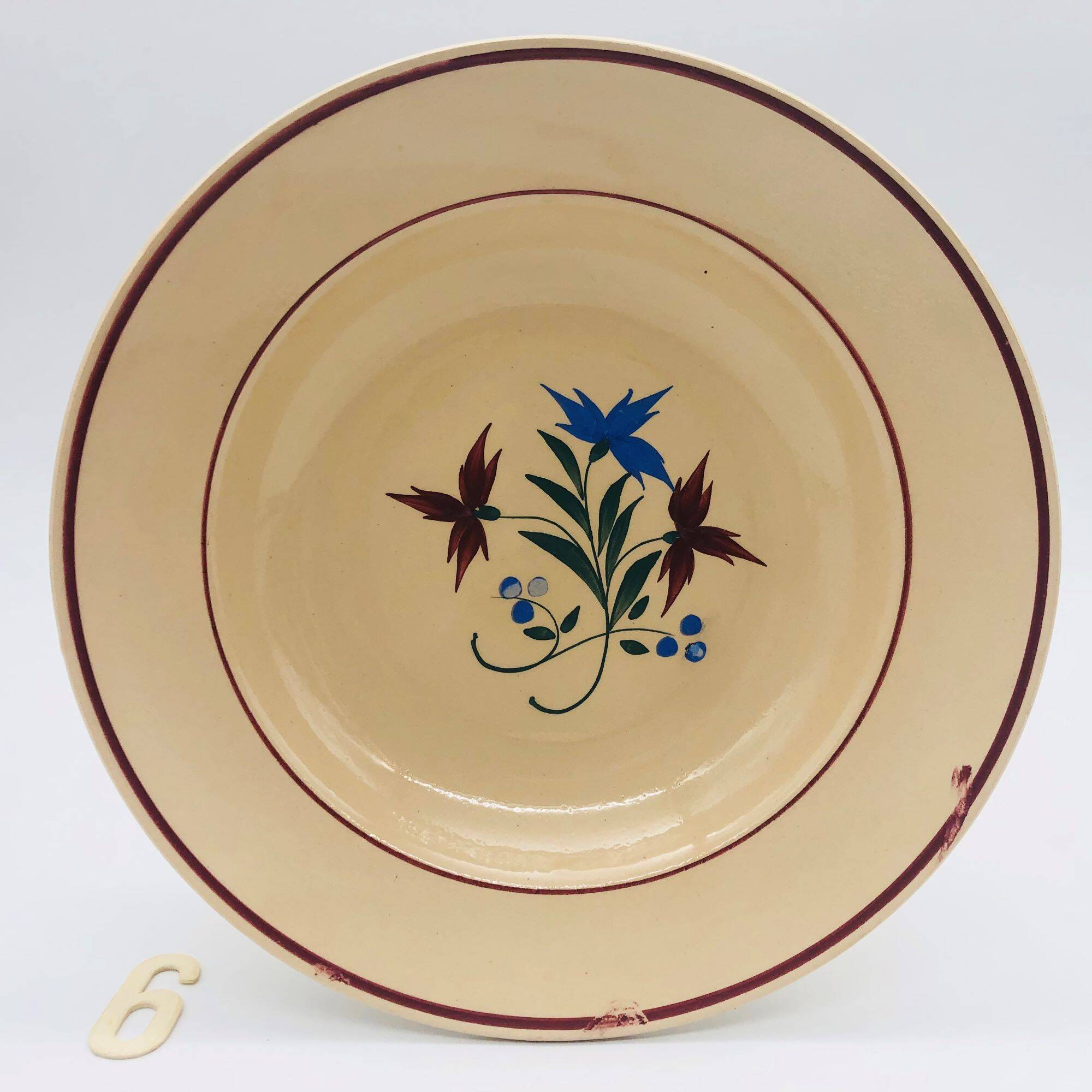 6 K&G Lunéville Soup Plates, "Denise" Model