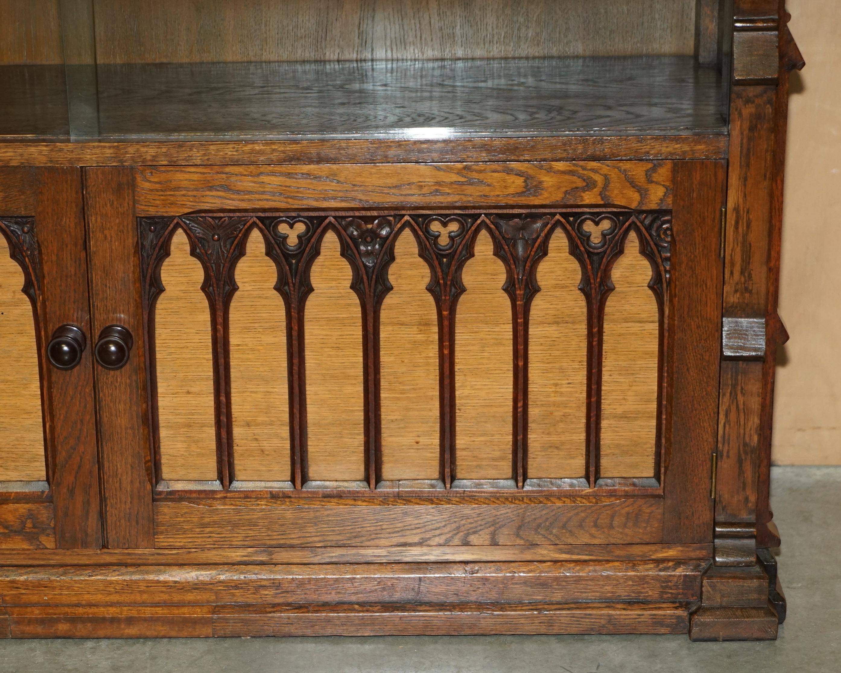Gothic Revival library hand-carved by Pugin
