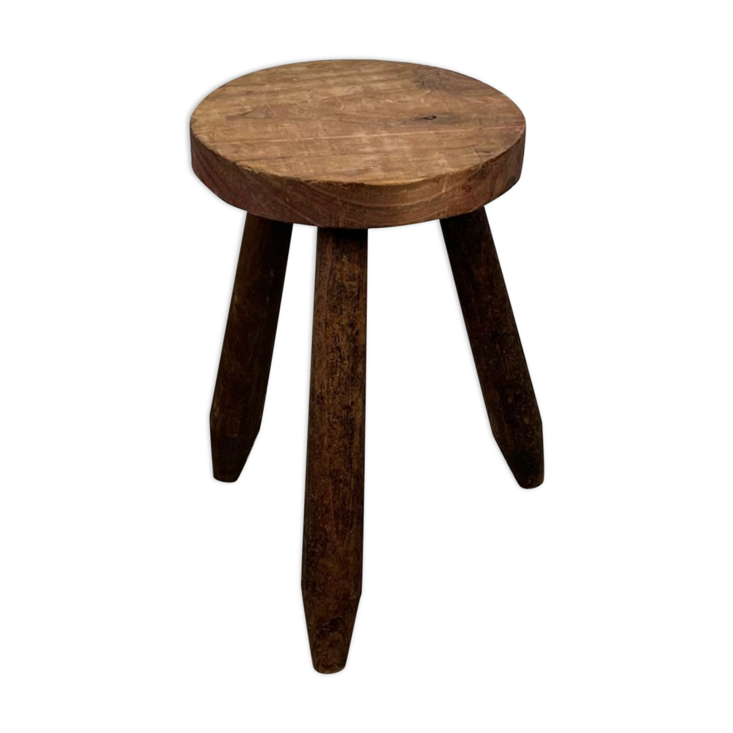 Vintage tripod wooden stool