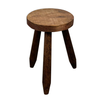 Vintage tripod wooden stool