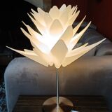 Lampe de salon fleur de lotus années 80