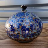 Round cash papier-mâché box from Kashmir