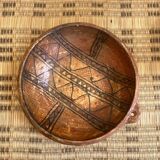 Berber dish, painted terracotta