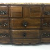 Dresser period Louis XIV walnut