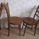 Lot de 4 chaises bistrot Baumann assises rondes.
