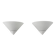 Pair of vintage wall lights in glass and white lacquered metal, Limburg, Germany 70s