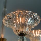 Venetian chandelier in murano glass by seguso circa 1950