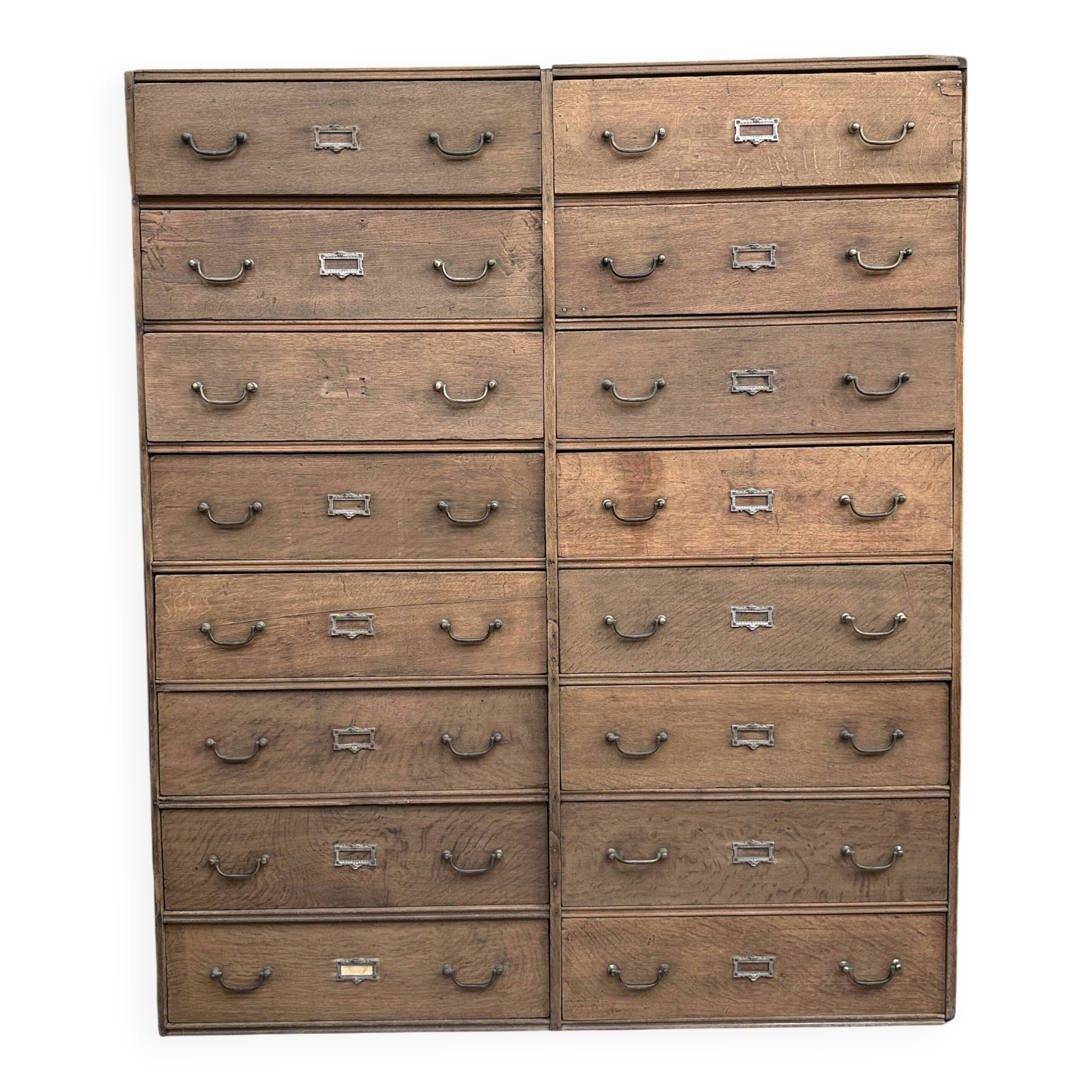 Large workshop cabinet with drawers (renovated)