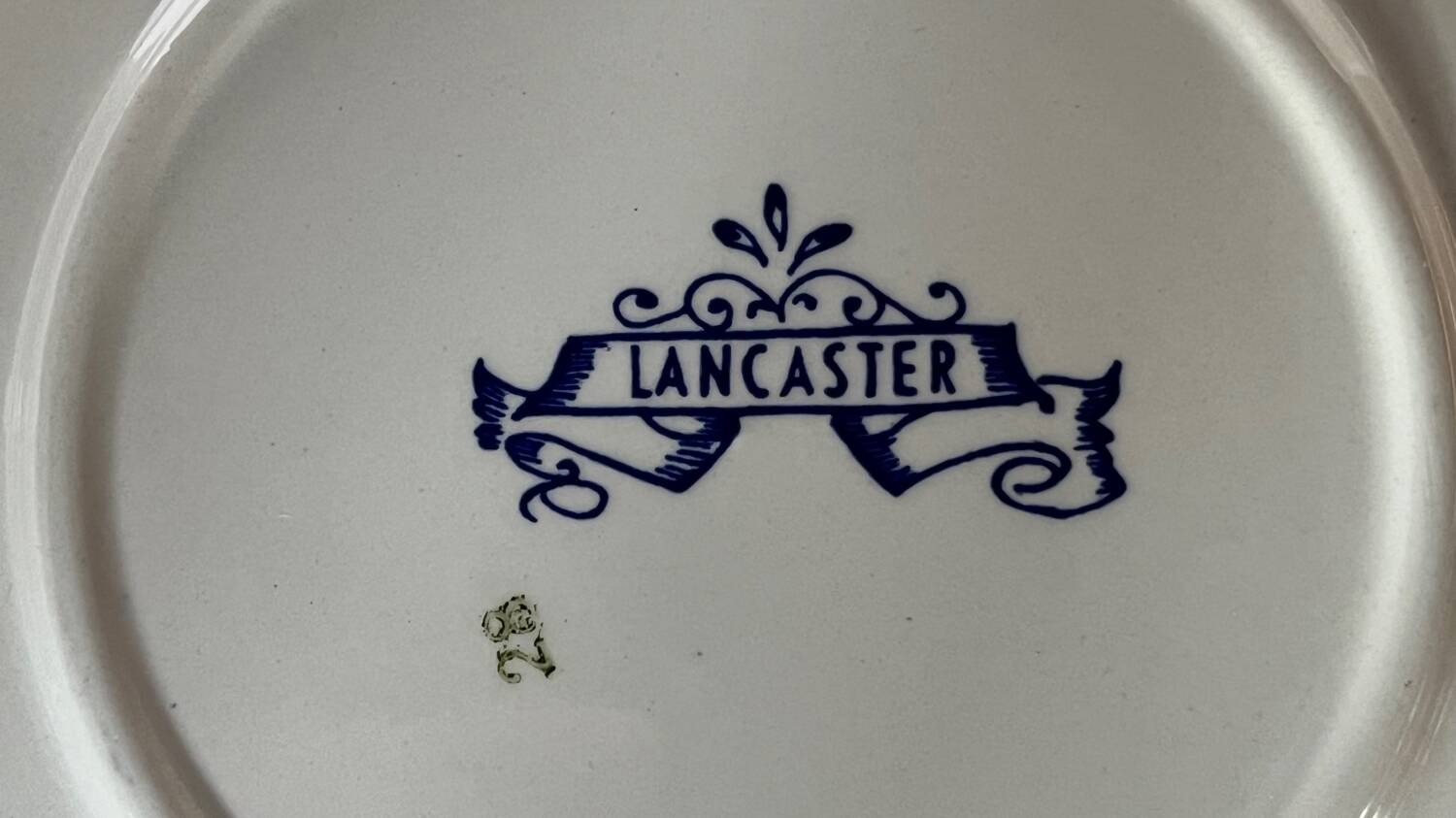 Lot de 5 assiettes à dessert Lancaster vintage