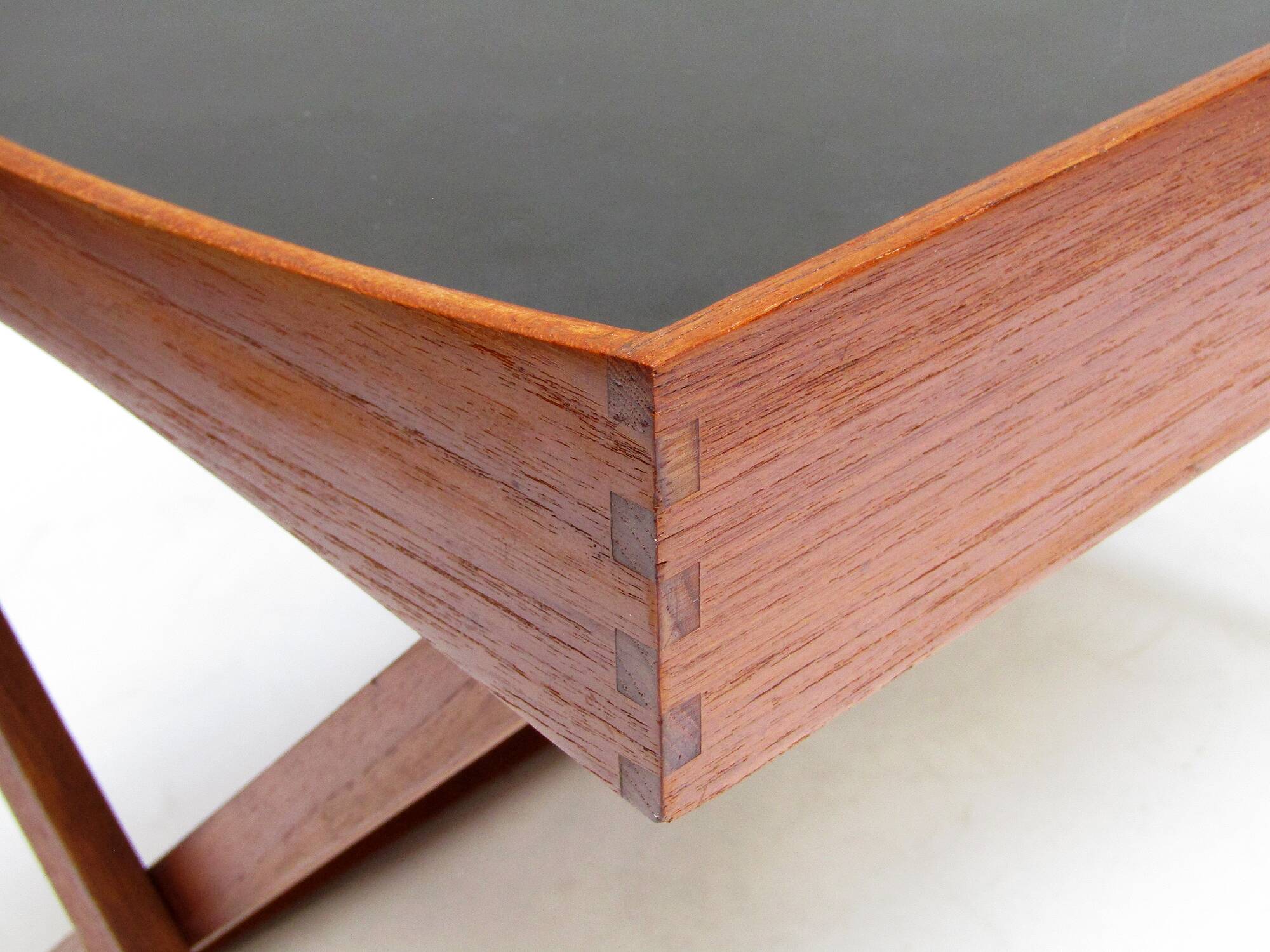 Danish Folding Campaign Side Table by Torsten Johansson for Bo-Ex