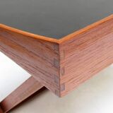 Danish Folding Campaign Side Table by Torsten Johansson for Bo-Ex