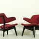 Paire de fauteuils lounge de Louis van Teeffelen pour Wébé – design néerlandais moderne du milieu du siècle (années 1960)