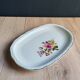 Vintage oval serving platter in white porcelain