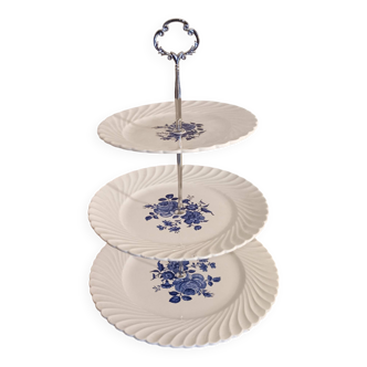 Mute servant, cake stand, in Lunéville porcelain