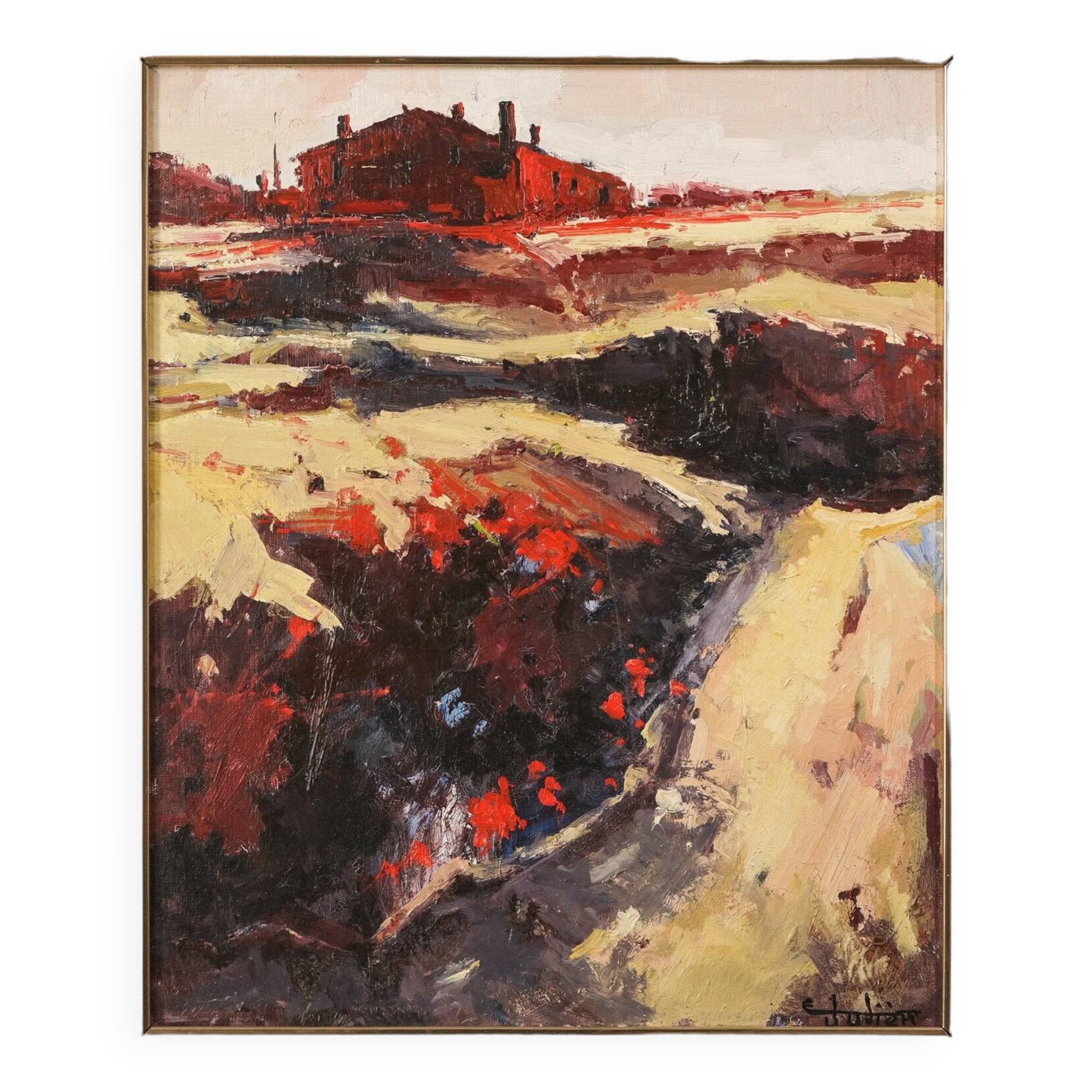 Ernest Julien Malla - Paysage d'influence fauve post-impressionniste