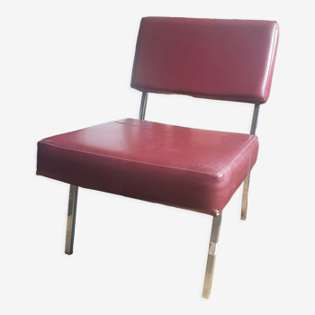 Fauteuil similicuir année 70