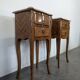 Pair of rosewood bedside tables in Louis XV style