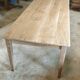 Large solid oak farmhouse table with two drawers 260 cm x 100 cm
