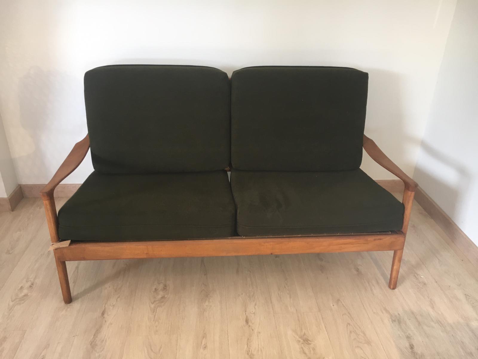 Scandinavian teak sofa