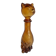 Vintage Empoli Amber Glass Cat Shaped Bottle
