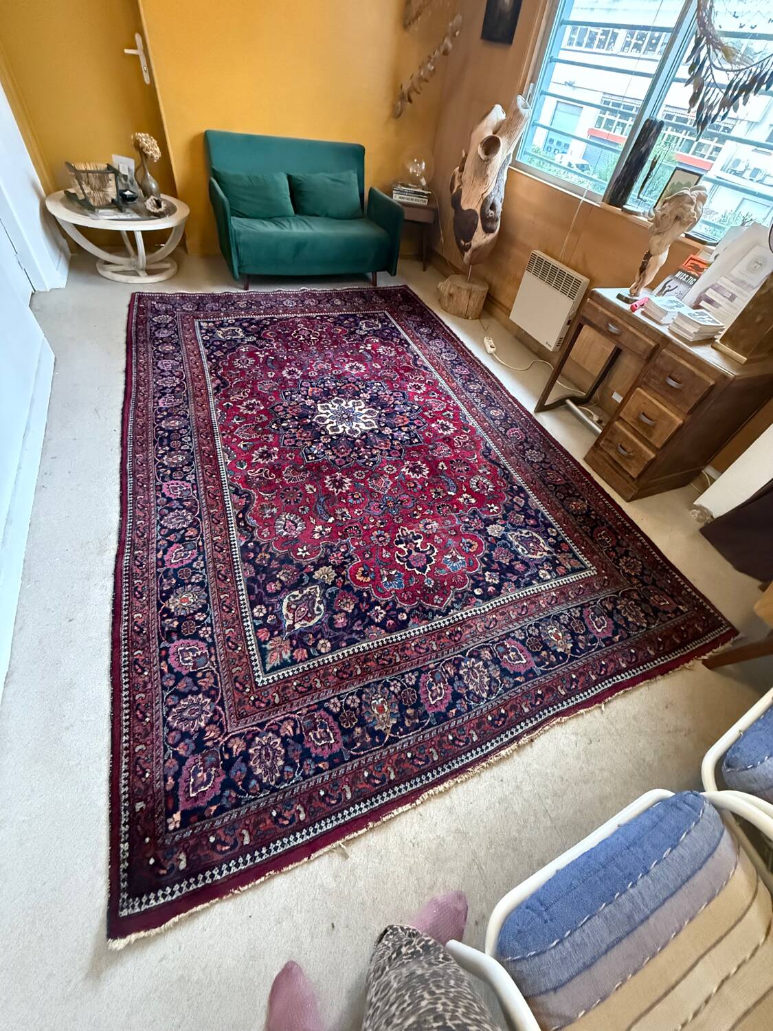 Large vintage Persian rug