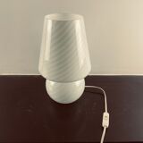 Murano glass mushroom lamp, Swirl, 1970