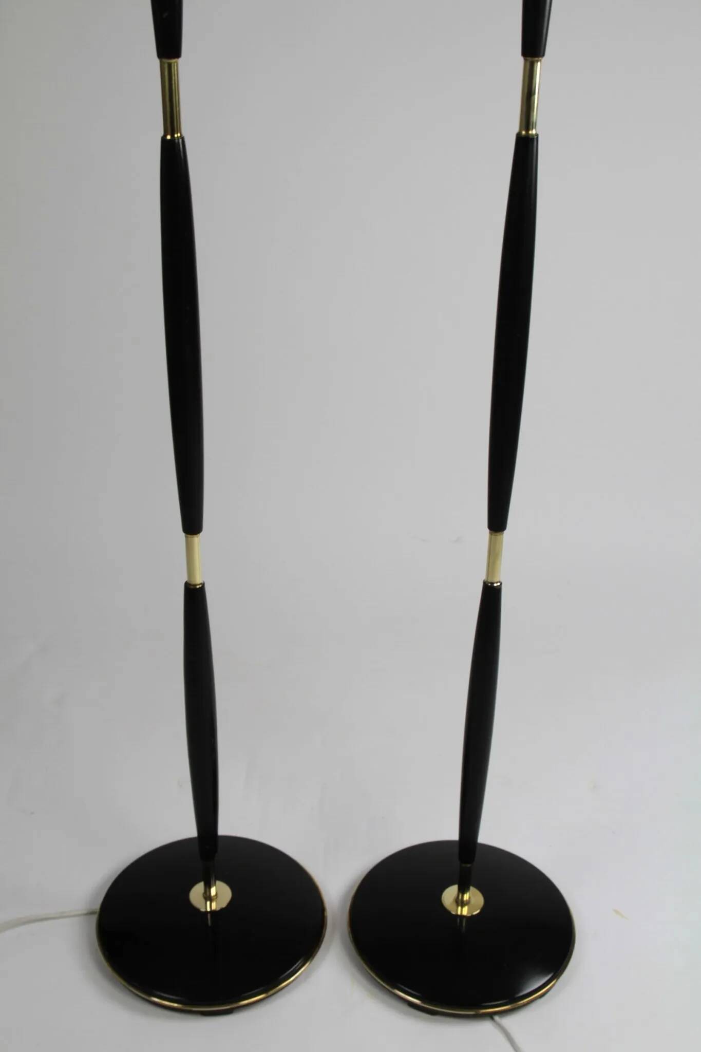 Pair of Model 163 Floor Lamps by Eskilstuna Elektrofabriks Aktiebolag – Sweden, late 1950s