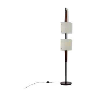 Granite resin and wood lamppost, 1950s