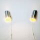 Cylindrical C-1582 Metallic Wall Lamps By Raak Amsterdam, The Netherlands 1960S