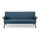 Danish reupholstered blue sofa by Johannes Andersen for CFC Silkeborg, 1960s