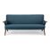 Danish reupholstered blue sofa by Johannes Andersen for CFC Silkeborg, 1960s