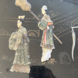 Carved wooden coffee table, Chinese craftsmanship.