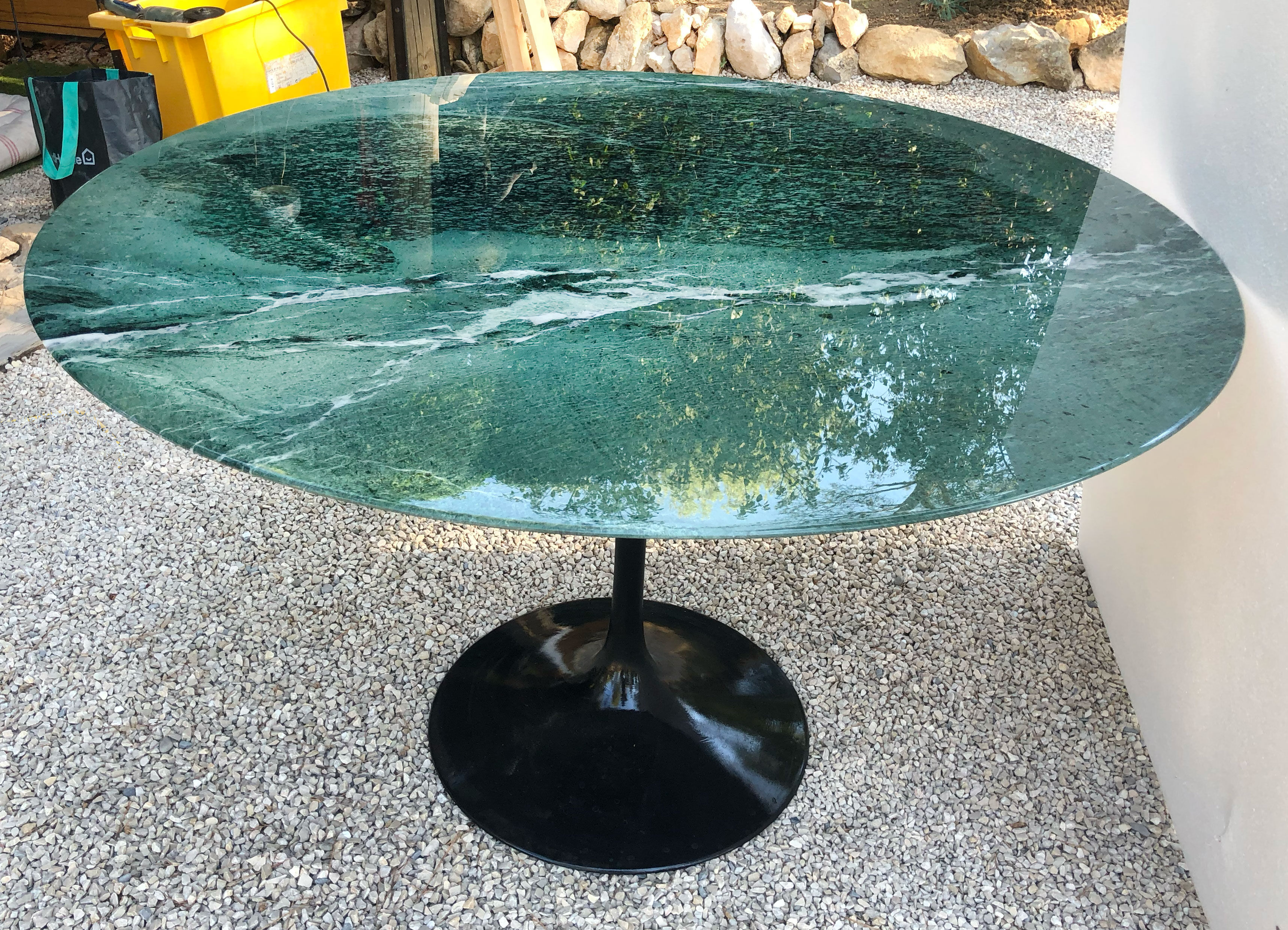Table Eero Saarinen - Knoll int. marble alpi verde ø 120 cm
