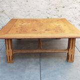 Square wooden coffee table