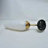 Wall lamp tulip glass and brass 50