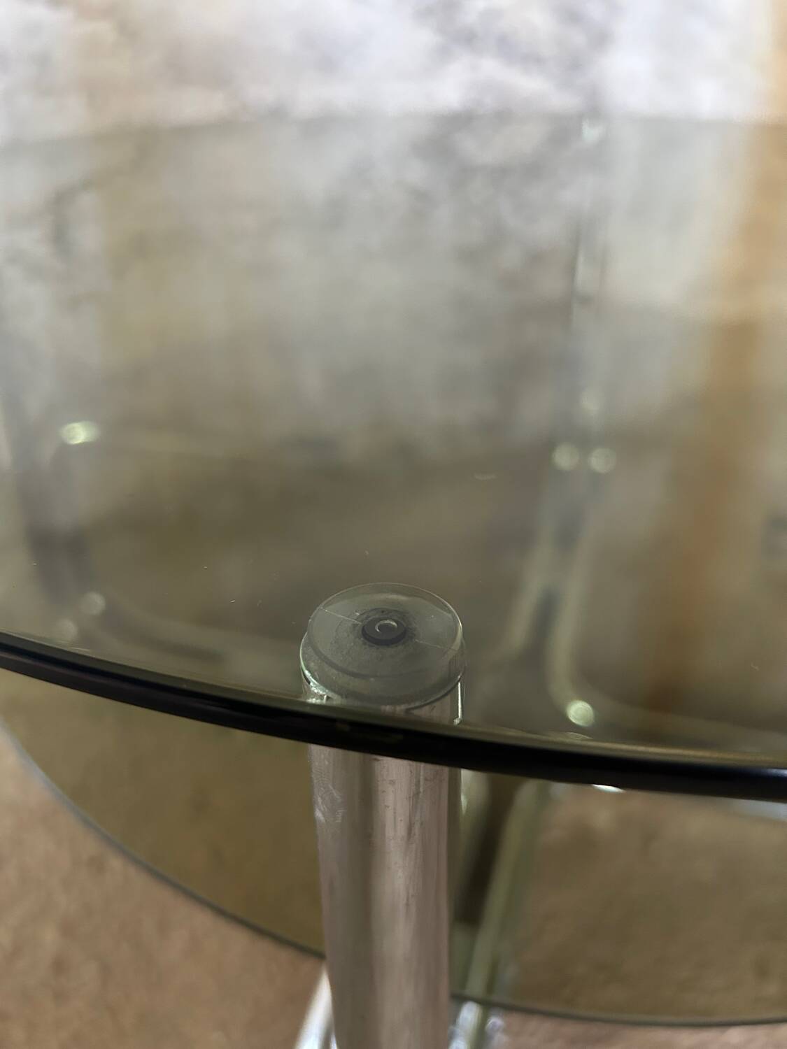 Smoked glass coffee table