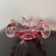 Vintage pink empty pocket ashtray in Murano by Barovier and Toso
