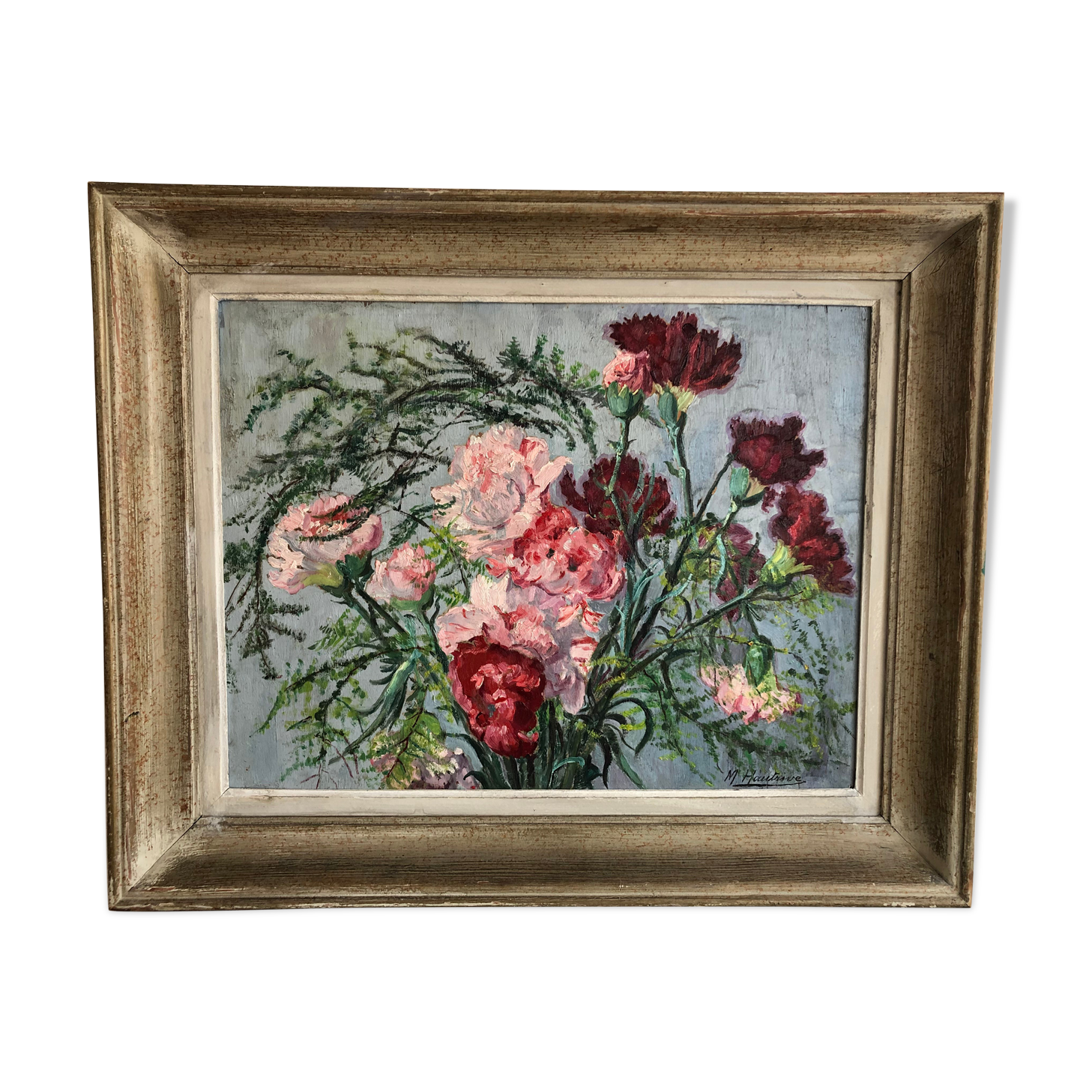 Oil on signed wood panel