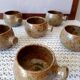 Vintage soup service in pyrite stoneware