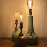matching signed ceramic lamp bases