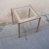 Gold-plated brass coffee table