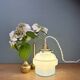 Vintage blue opaline suspension globe