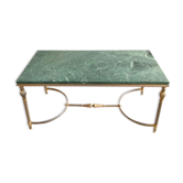 Gold and green marble coffee table