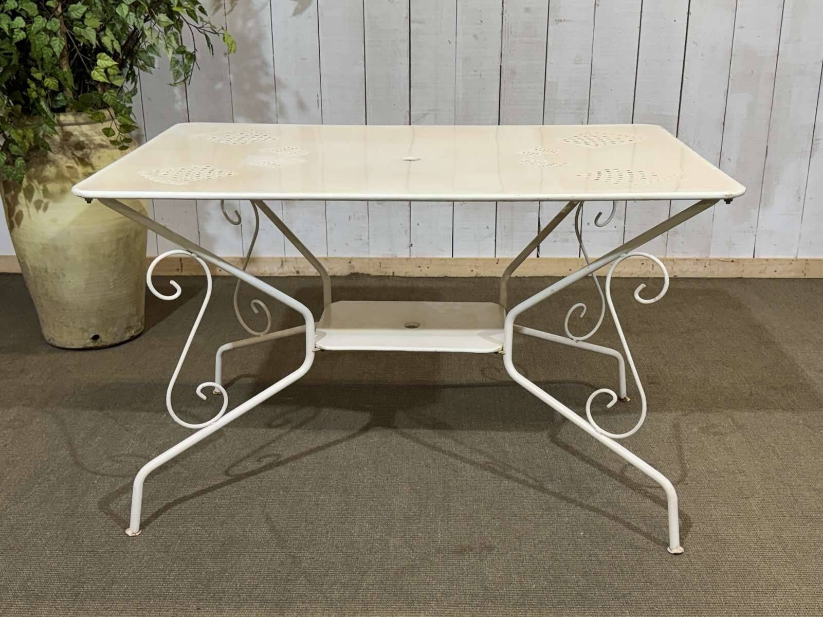1980s metal garden table