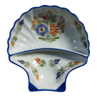 Porcelain molds & fries plate Croquet Quimper