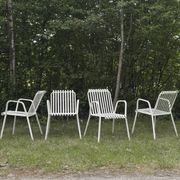 Vintage Italian 1950s metal garden chairs - set of 4